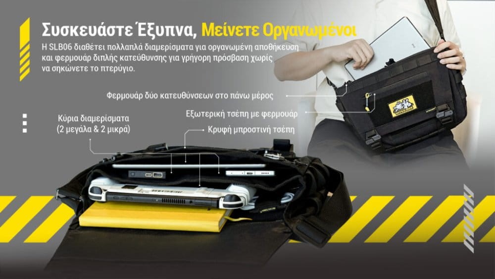 Τσαντάκι Nitecore EDC SLB06 High Strength 500D Cordura 7lt | www.lightgear.gr