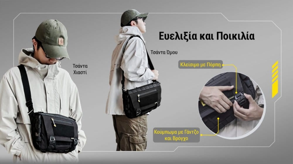 Τσαντάκι Nitecore EDC SLB06 High Strength 500D Cordura 7lt | www.lightgear.gr