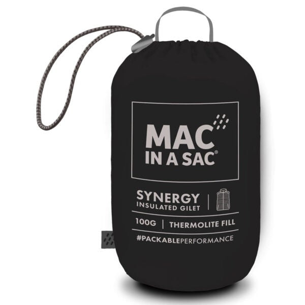 Ανδρικό Γιλέκο Mac In A Sac Synergy Μαύρο | www.lightgear.gr