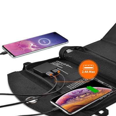 Αναδιπλούμενο Φωτοβολταϊκό Πάνελ Choetech SC001 19W | www.lightgear.gr
