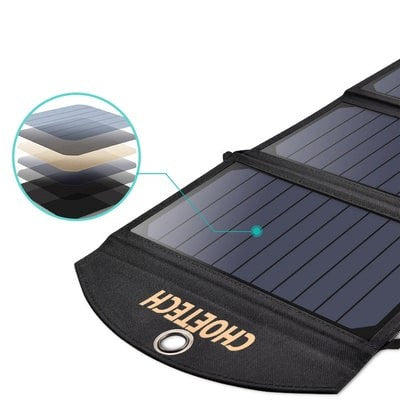 Αναδιπλούμενο Φωτοβολταϊκό Πάνελ Choetech SC001 19W | www.lightgear.gr