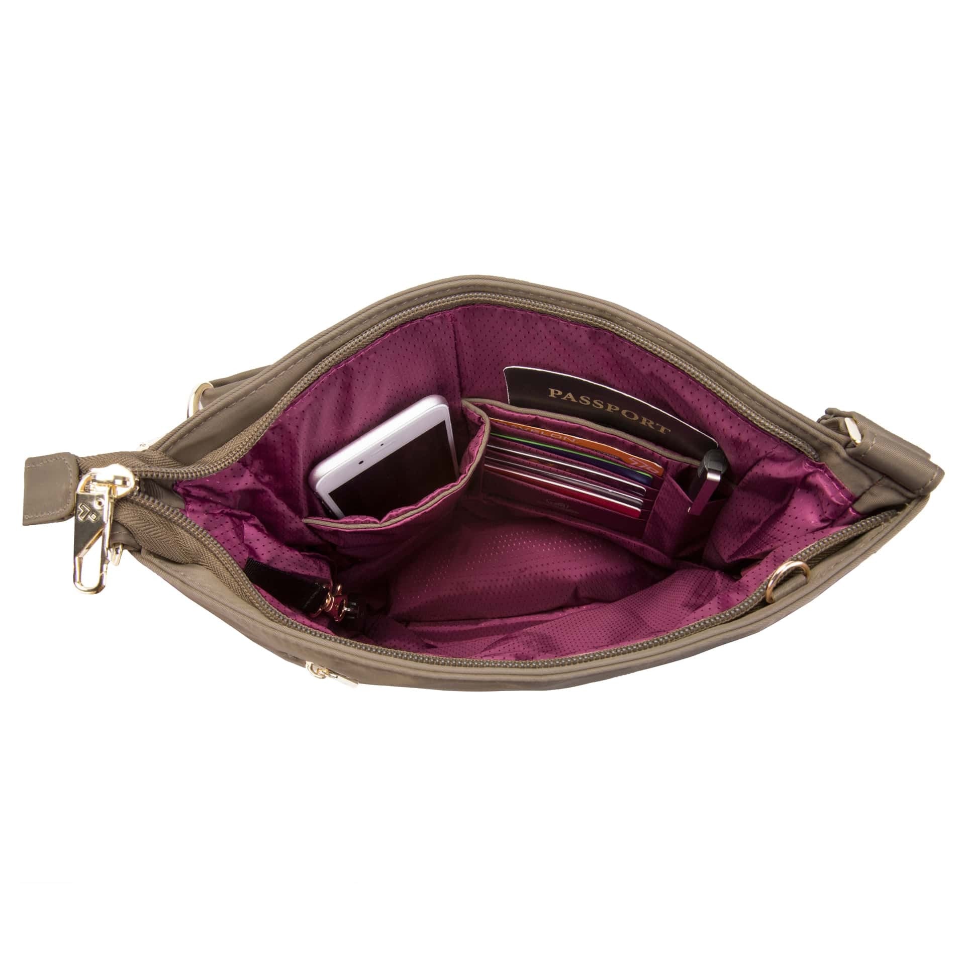Τσάντα Ώμου Travelon Anti Theft Bag Tailored Slim | www.lightgear.gr