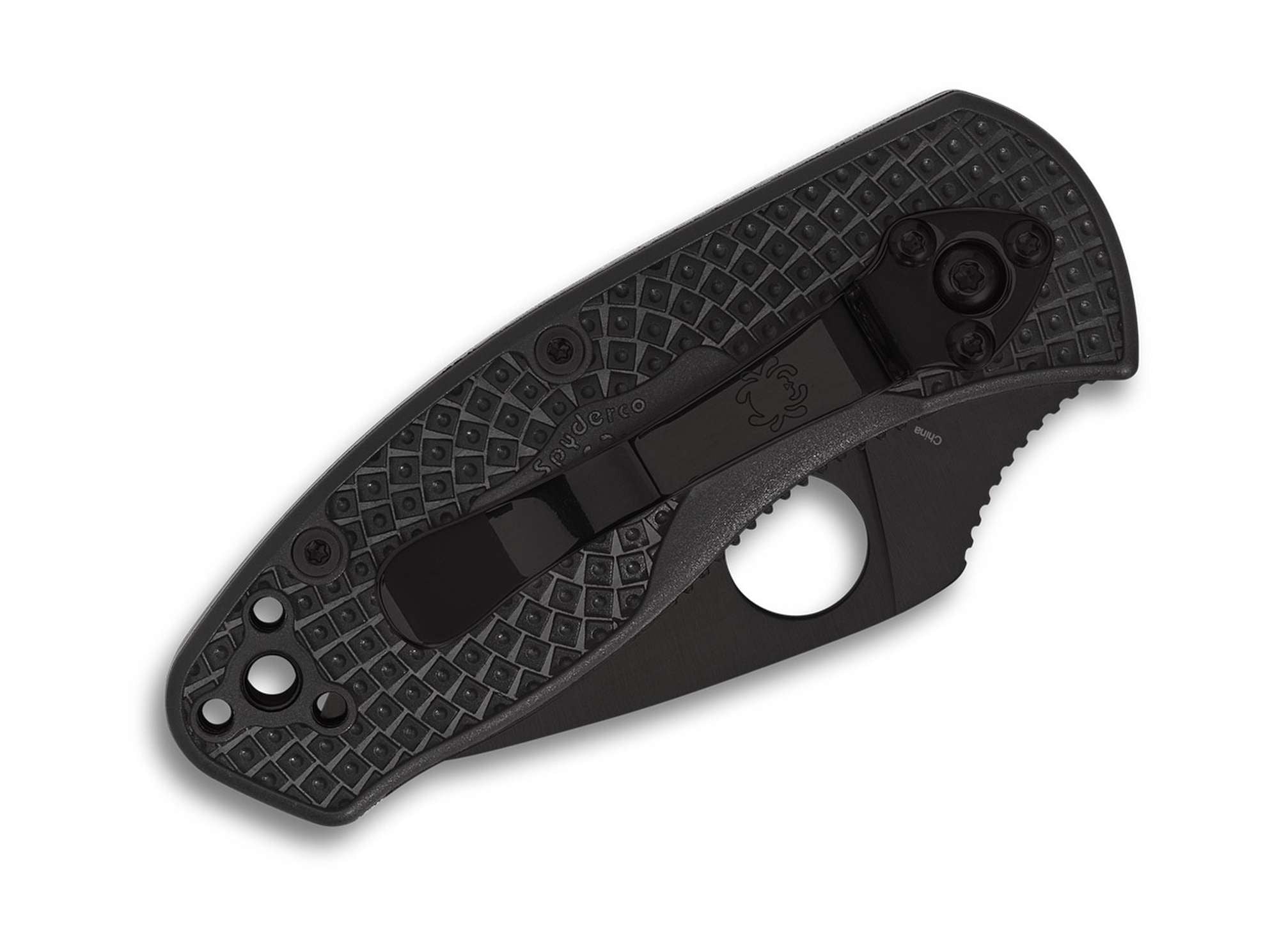 Σουγιάς Spyderco Ambitious Lightweight Black Blade PlainEdge | www.lightgear.gr