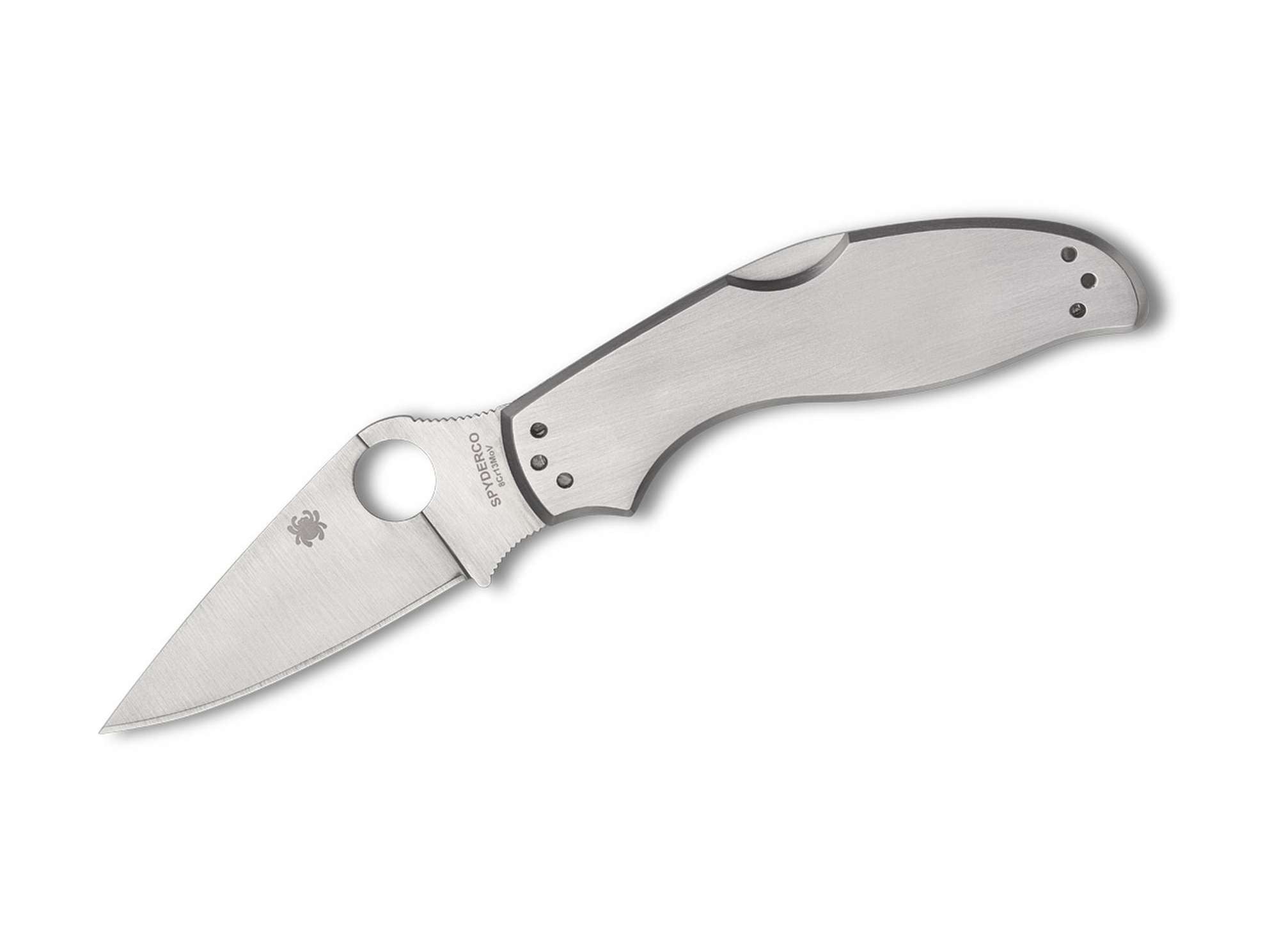 Σουγιάς Spyderco UpTern Silver PlainEdge | www.lightgear.gr