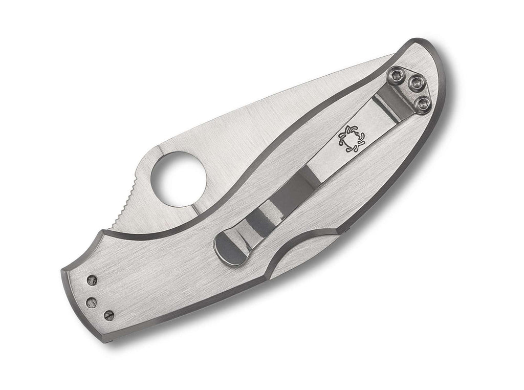 Σουγιάς Spyderco UpTern Silver PlainEdge | www.lightgear.gr