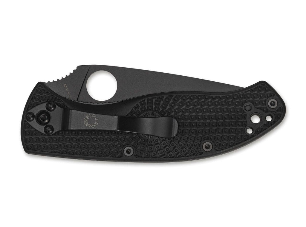 Σουγιάς Spyderco Tenacious Lightweight Black Plain | www.lightgear.gr
