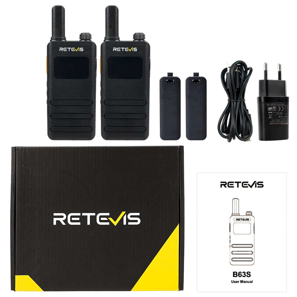 Ασύρματος Πομποδέκτης Retevis B63S, PMR16 (Walkie Talkie), 2τεμ | www.lightgear.gr