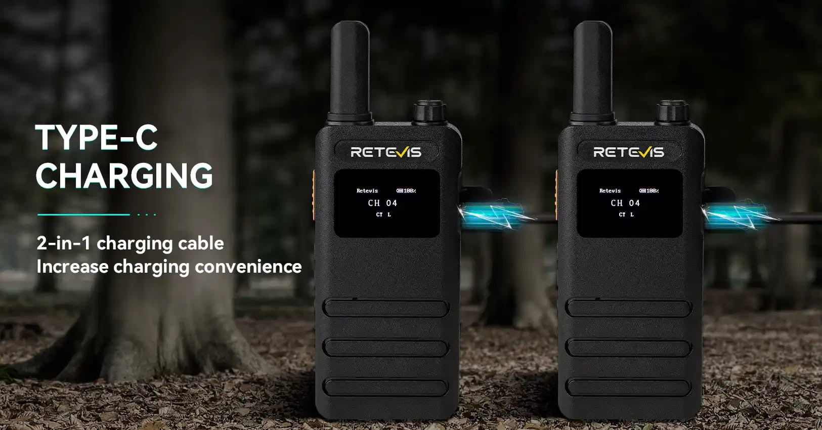 Ασύρματος Πομποδέκτης Retevis B63S, PMR16 + 2x G-Hook earpiece C9239A (Walkie Talkie) | www.lightgear.gr