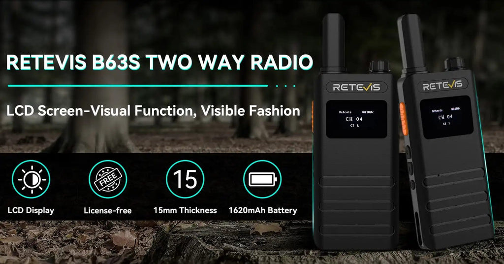 Ασύρματος Πομποδέκτης Retevis B63S, PMR16 + 2x G-Hook earpiece C9239A (Walkie Talkie) | www.lightgear.gr