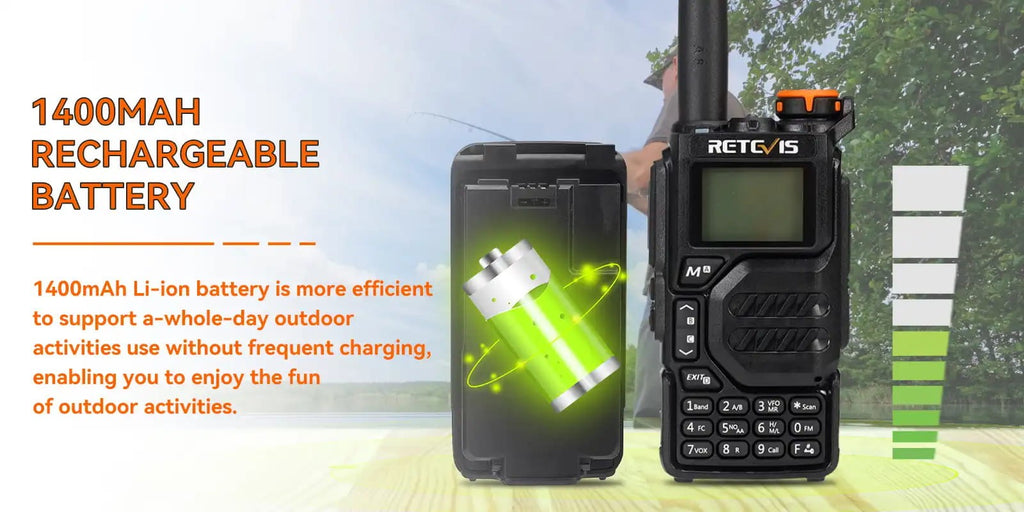 Ασύρματος Πομποδέκτης Retevis RA79, VHF/UHF, 5W, Aviation Band (EU) | www.lightgear.gr