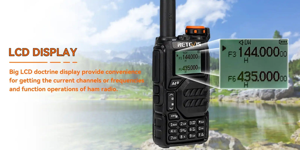 Ασύρματος Πομποδέκτης Retevis RA79, VHF/UHF, 5W, Aviation Band (EU) | www.lightgear.gr