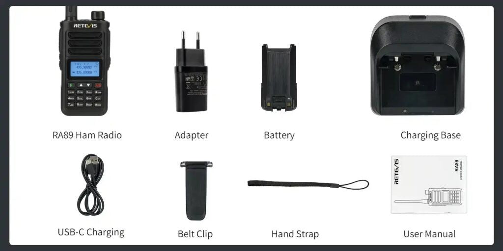 Ασύρματος Πομποδέκτης Retevis RA89, VHF/UHF, 10W, Αδιάβροχος IP68 (EU) | www.lightgear.gr