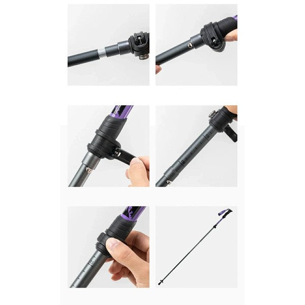 Μπατόν Πεζοπορίας Nordic Walking Qunature Aluminum 110-130 cm 1τεμ | www.lightgear.gr