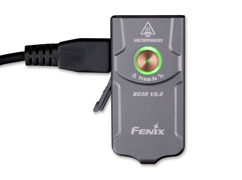 Επαναφορτιζόμενος Φακός Led Fenix E03R V2.0 | www.lightgear.gr