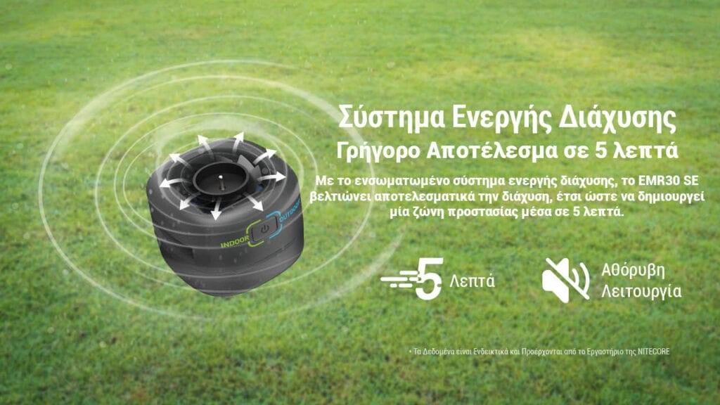 Απωθητής Εντόμων Nitecore EMR30SE | www.lightgear.gr