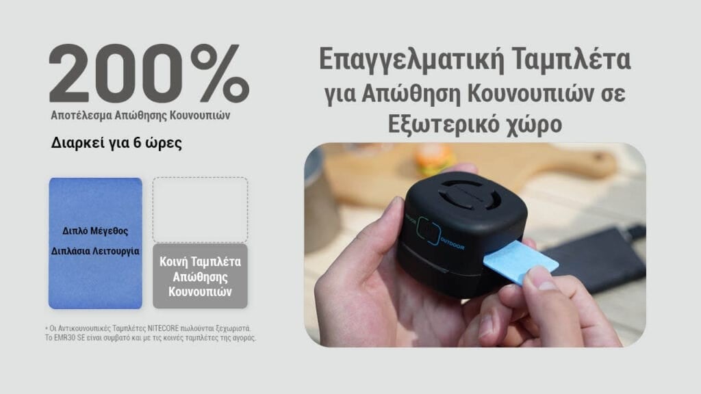 Απωθητής Εντόμων Nitecore EMR30SE | www.lightgear.gr