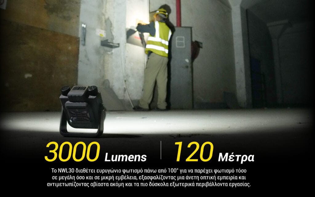 Φακός Led Nitecore NWL30 Multifunctional 3-in-1 Outdoor Work Light | www.lightgear.gr