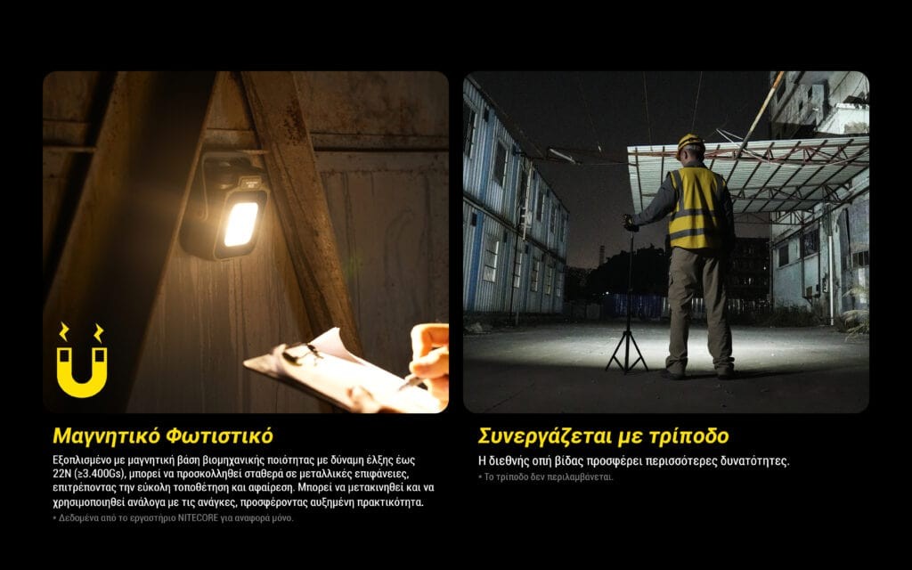 Φακός Led Nitecore NWL30 Multifunctional 3-in-1 Outdoor Work Light | www.lightgear.gr