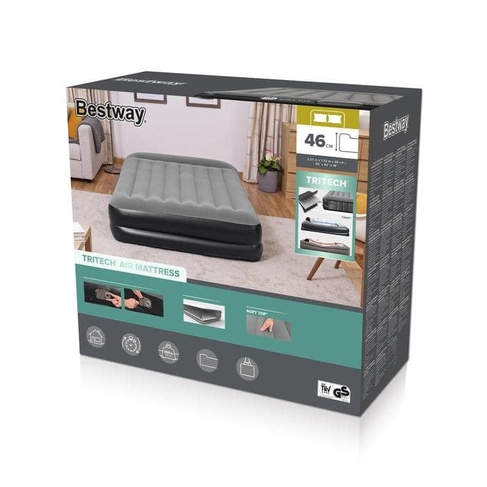 Διπλό Φουσκωτό Στρώμα Bestway Queen 203x152x46cm | www.lightgear.gr