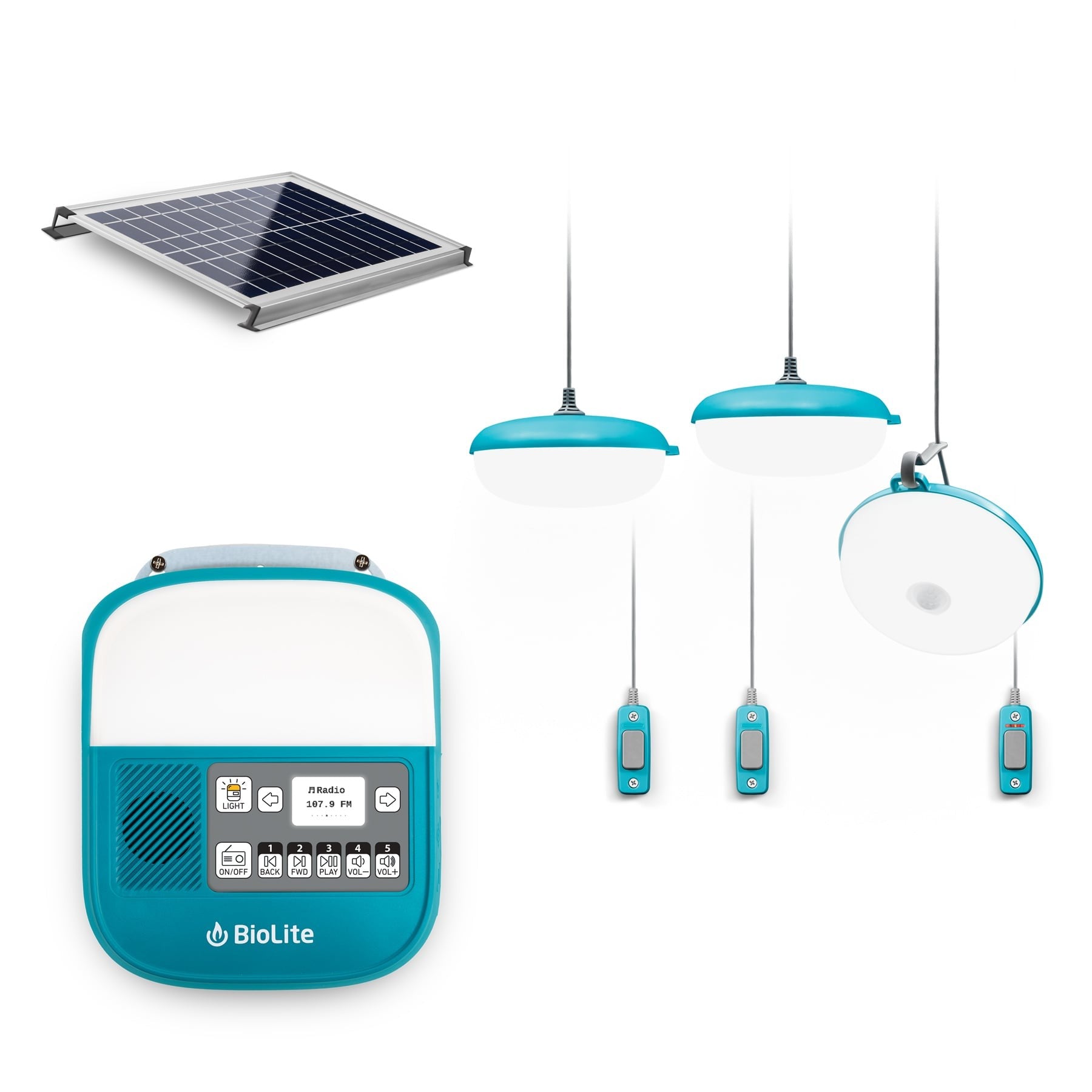 Ηλιακό Σύστημα Φωτισμού & Φόρτισης Biolite SolarHome 625 | www.lightgear.gr