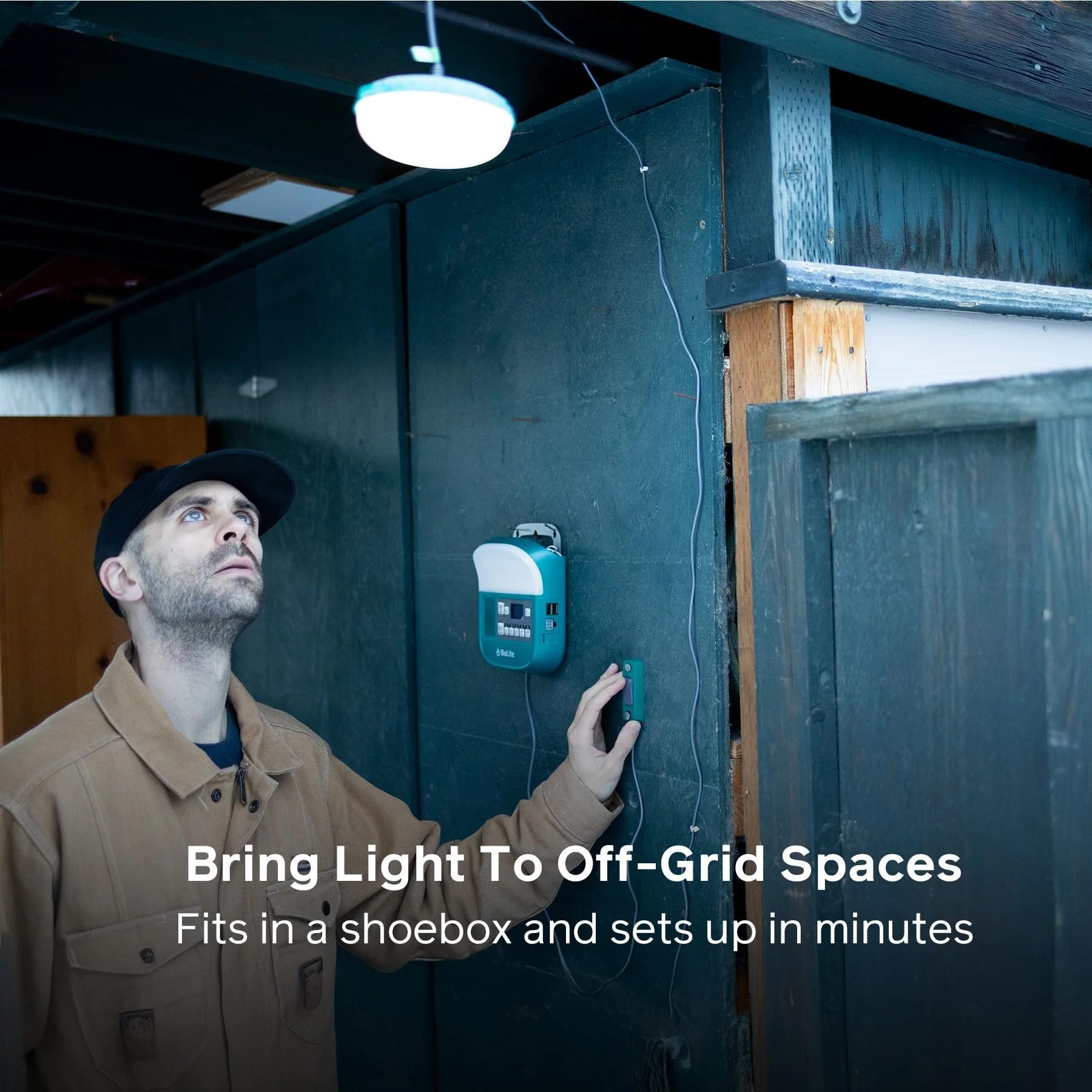 Ηλιακό Σύστημα Φωτισμού & Φόρτισης Biolite SolarHome 625 | www.lightgear.gr