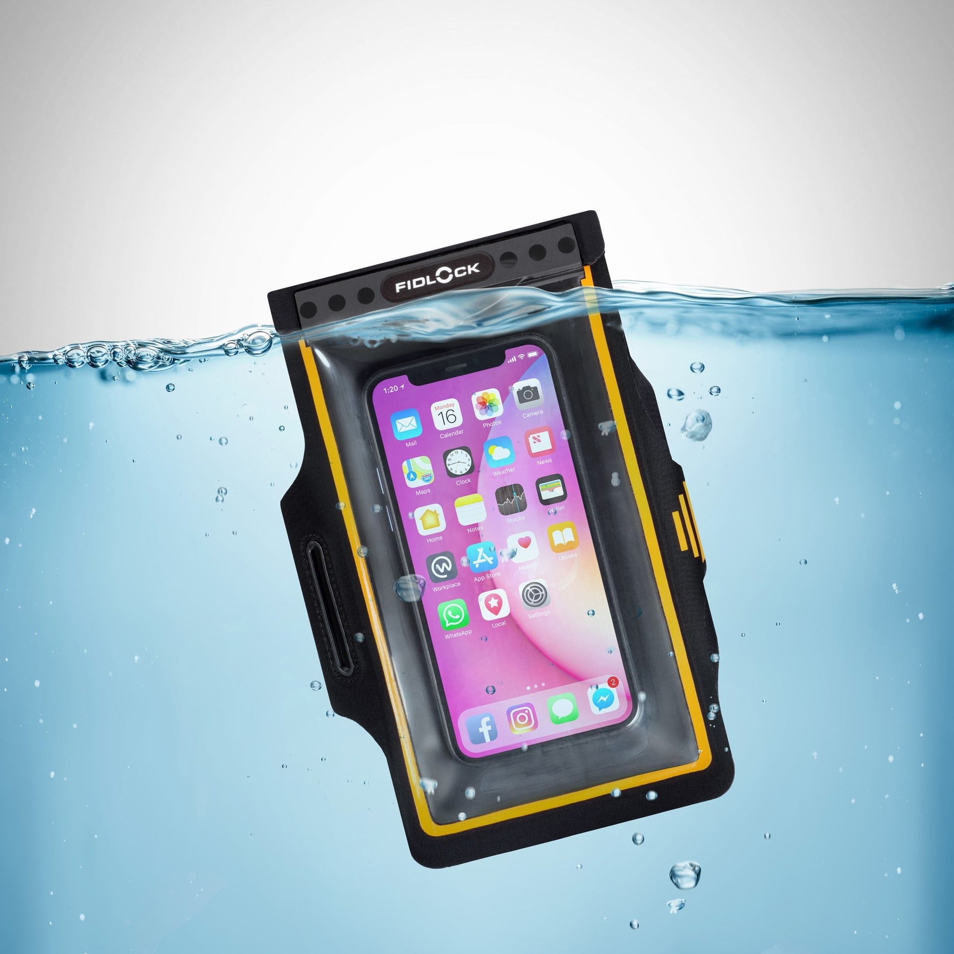 Αδιάβροχη Θήκη Μπράτσου Fidlock Μαύρο | www.lightgear.gr