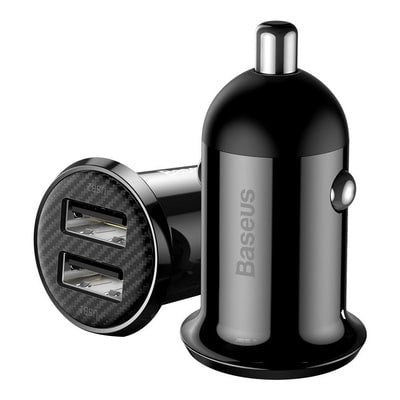 Φορτιστής Αυτοκινήτου Baseus Grain Pro Charger 2x USB 4.8 A | www.lightgear.gr
