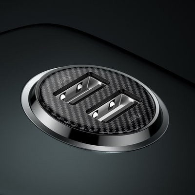 Φορτιστής Αυτοκινήτου Baseus Grain Pro Charger 2x USB 4.8 A | www.lightgear.gr
