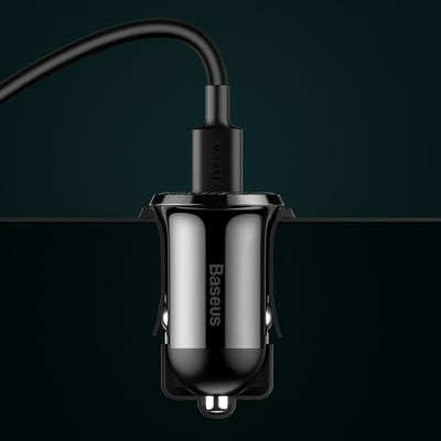 Φορτιστής Αυτοκινήτου Baseus Grain Pro Charger 2x USB 4.8 A | www.lightgear.gr