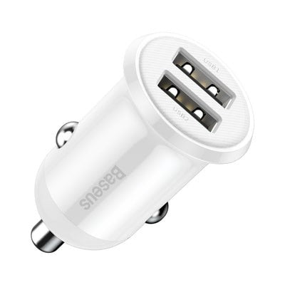 Φορτιστής Αυτοκινήτου Baseus Grain Pro Charger 2x USB 4.8 A | www.lightgear.gr