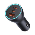 Φορτιστής Αυτοκινήτου Baseus Golden Contactor Pro USB-A + 2x USB-C 65W (CGJP010013) | www.lightgear.gr