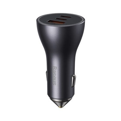 Φορτιστής Αυτοκινήτου Baseus Golden Contactor Pro USB-A + 2x USB-C 65W (CGJP010013) | www.lightgear.gr