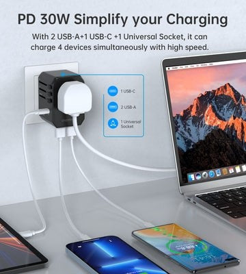 Αντάπτορας Ταξιδιού Choetech PD6041 30W Fast Charger | www.lightgear.gr