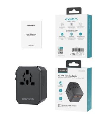 Αντάπτορας Ταξιδιού Choetech PD6041 30W Fast Charger | www.lightgear.gr