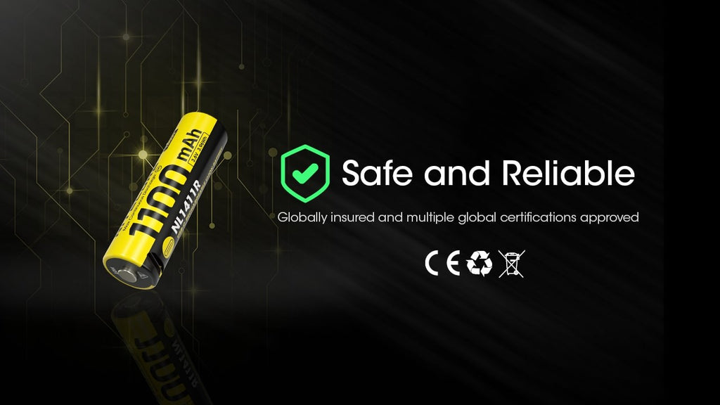 Επαναφορτιζόμενη Μπαταρία Nitecore NL1411R 1100mAh 3,6V | www.lightgear.gr