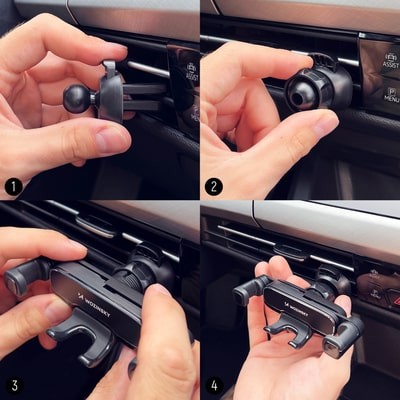 Βάση Κινητού Αυτοκινήτου Wozinksy WCHBK7 με Gravity Holder | www.lightgear.gr