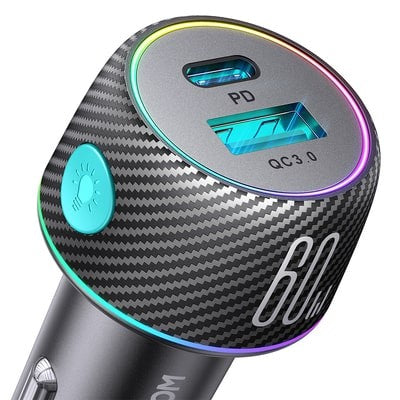 Φορτιστής Αυτοκινήτου Joyroom 60W USB+USB-C (JR-CCN01) | www.lightgear.gr