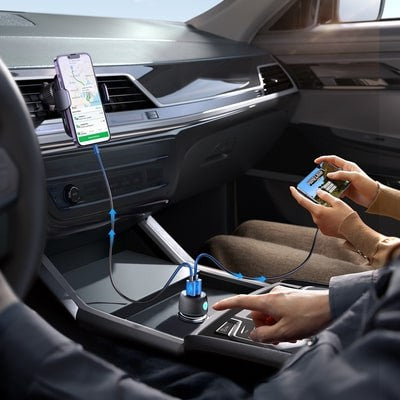 Φορτιστής Αυτοκινήτου Joyroom 60W USB+USB-C (JR-CCN01) | www.lightgear.gr