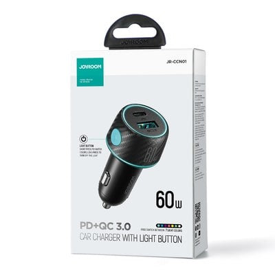 Φορτιστής Αυτοκινήτου Joyroom 60W USB+USB-C (JR-CCN01) | www.lightgear.gr