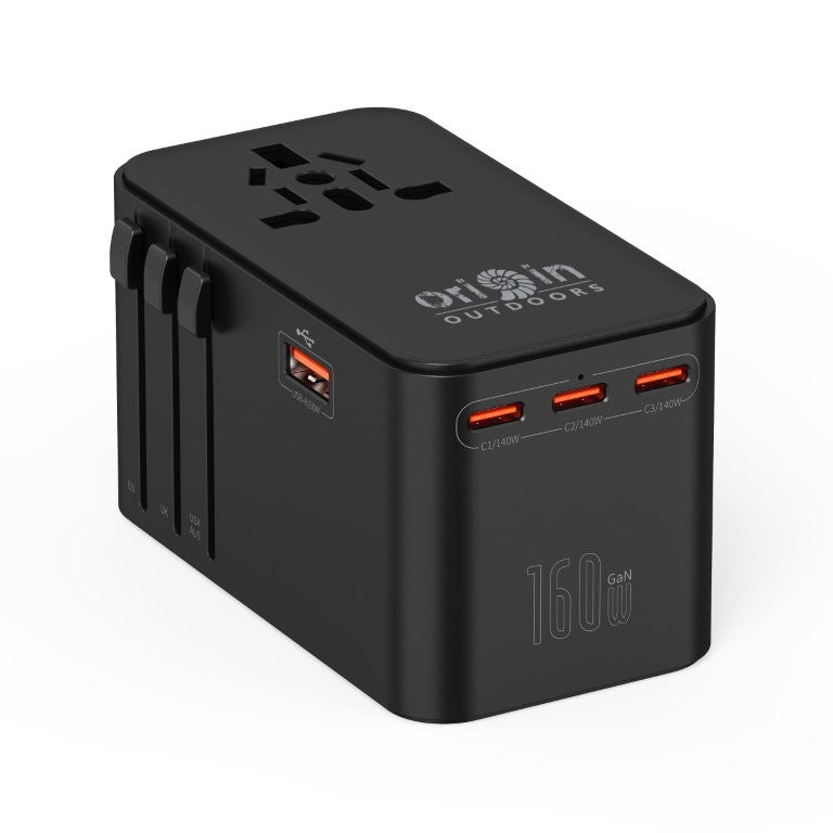 Origin Outdoors Ταξιδιωτικός Αντάπτορας GaN 160W | www.lightgear.gr