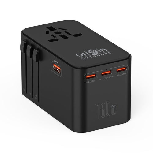 Origin Outdoors Ταξιδιωτικός Αντάπτορας GaN 160W | www.lightgear.gr