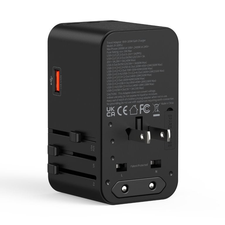 Origin Outdoors Ταξιδιωτικός Αντάπτορας GaN 160W | www.lightgear.gr