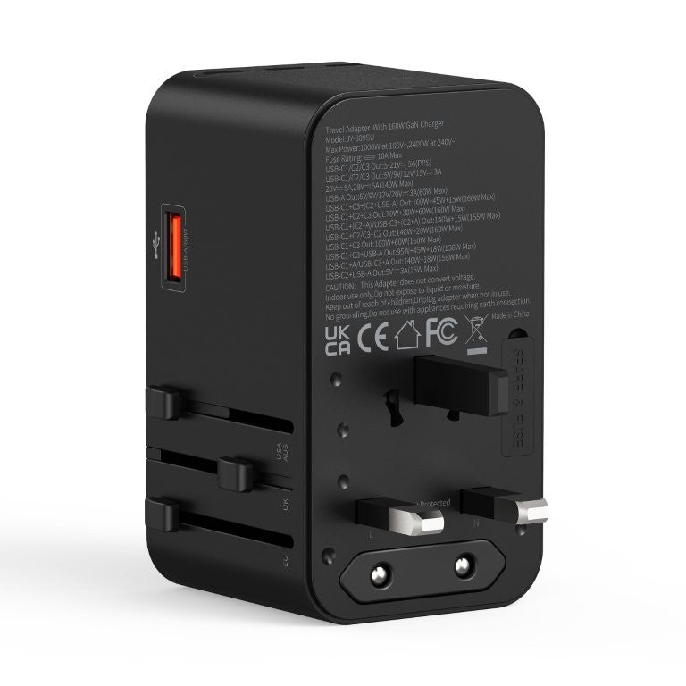 Origin Outdoors Ταξιδιωτικός Αντάπτορας GaN 160W | www.lightgear.gr