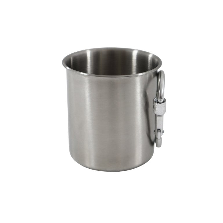 Ανοξείδωτη Κούπα Basic Nature Με Χερούλι Carabiner 300ml | www.lightgear.gr