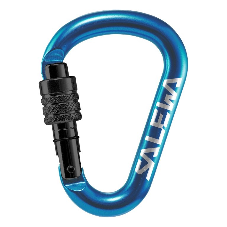 Carabiner Salewa HMS G2 Small Screw Blue | www.lightgear.gr