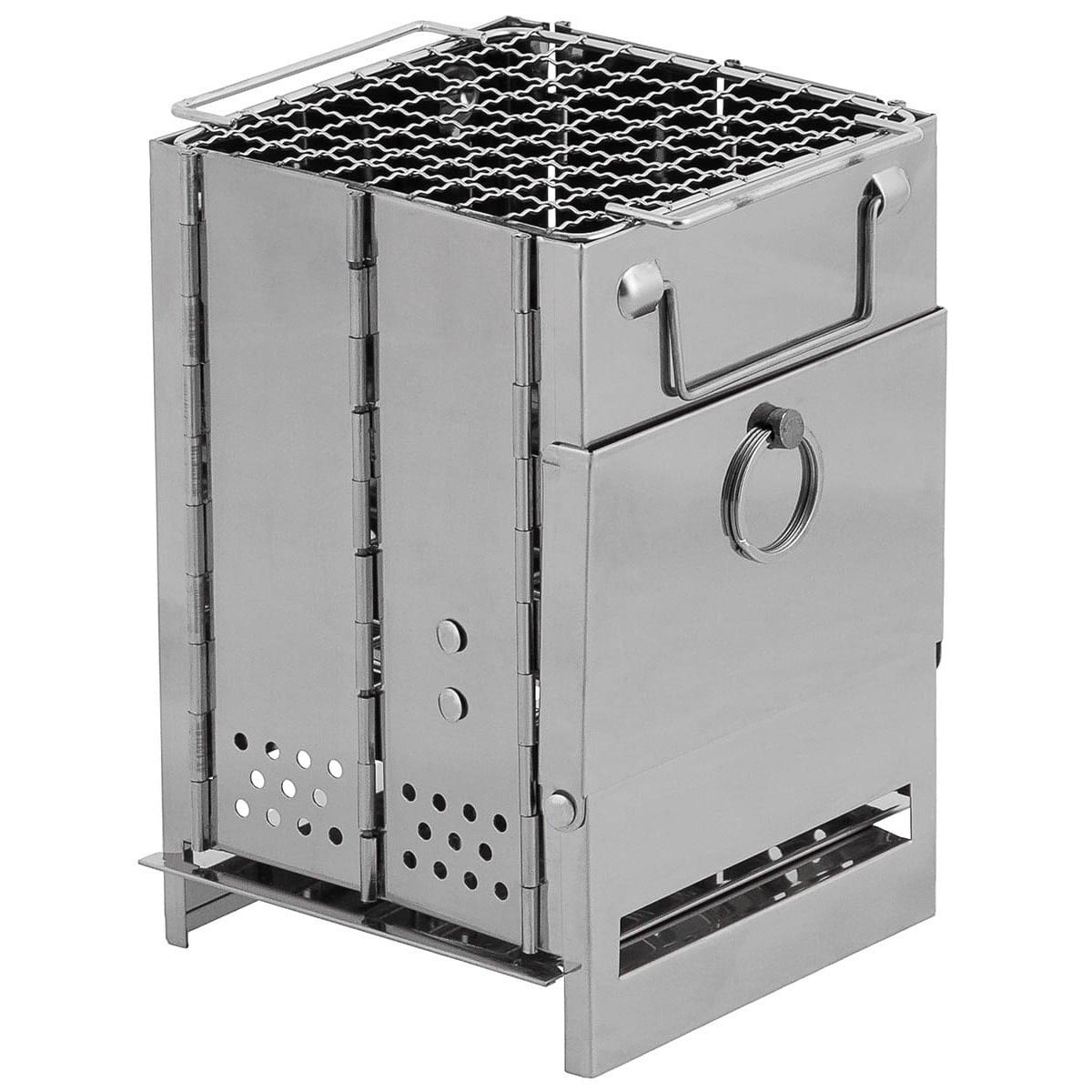 Πτυσσόμενη Εστία Mini Rocket Stove Inox Fox Outdoor | www.lightgear.gr