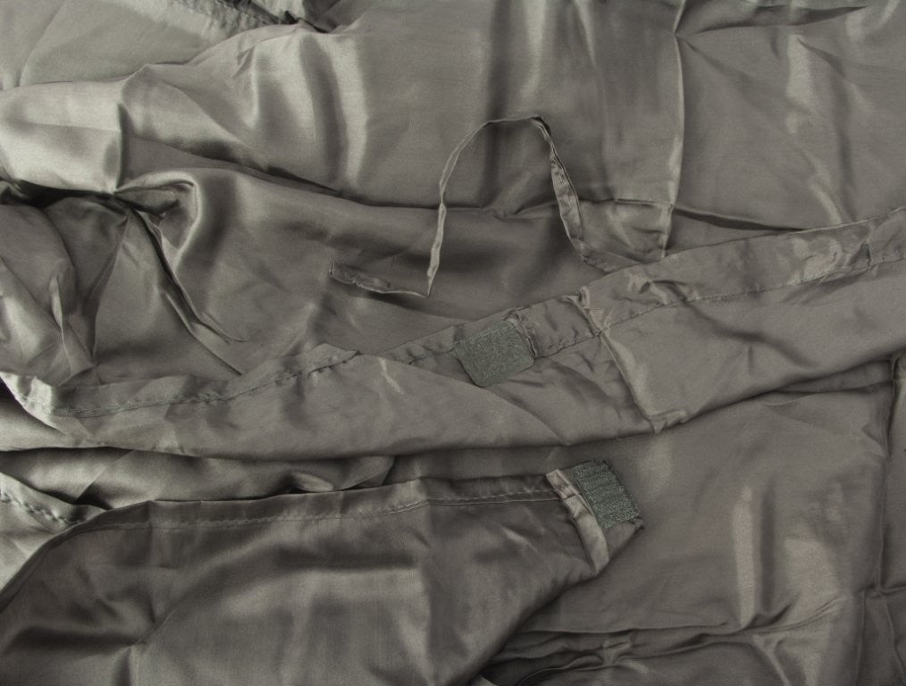 Μεταξωτό Σεντόνι Υπνόσακου Hoody Ορθογώνιο Γκρι | www.lightgear.gr