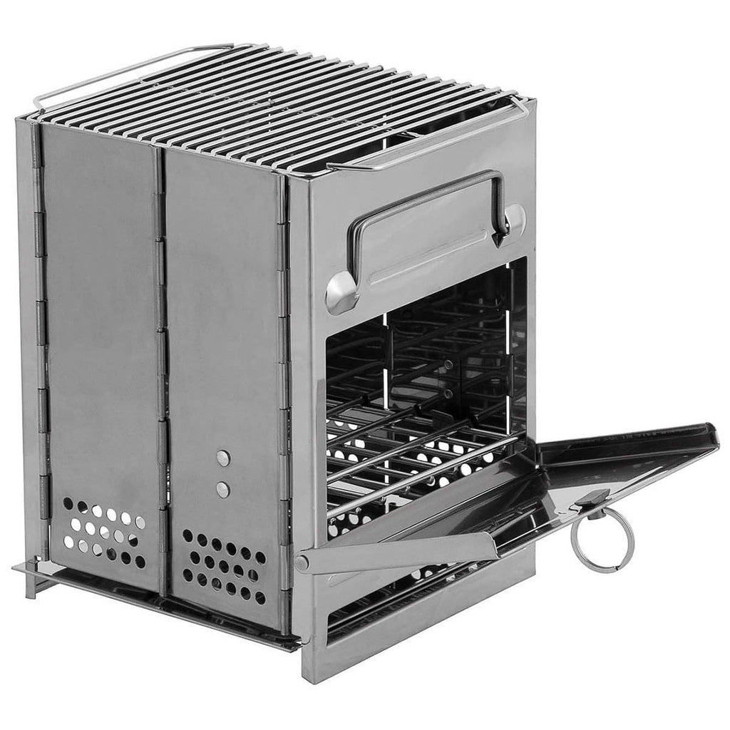 Πτυσσόμενη Εστία Μικρή Rocket Stove Inox Fox Outdoor | www.lightgear.gr