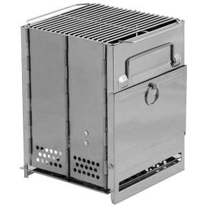Πτυσσόμενη Εστία Μικρή Rocket Stove Inox Fox Outdoor | www.lightgear.gr