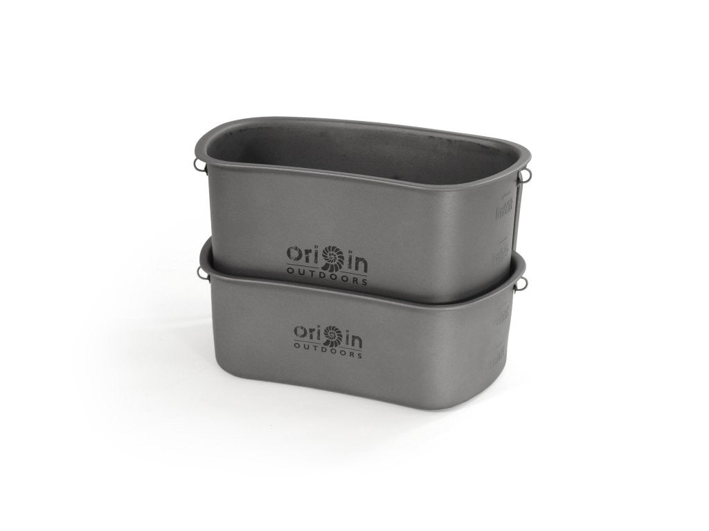 Σετ Δοχείων Φαγητού Τιτανίου Origin Outdoors 2τεμ | www.lightgear.gr
